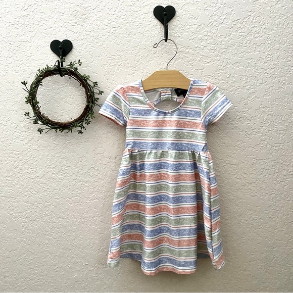 picapino Other - Striped Spring/Summer Baby Girl Dress - Size 12m